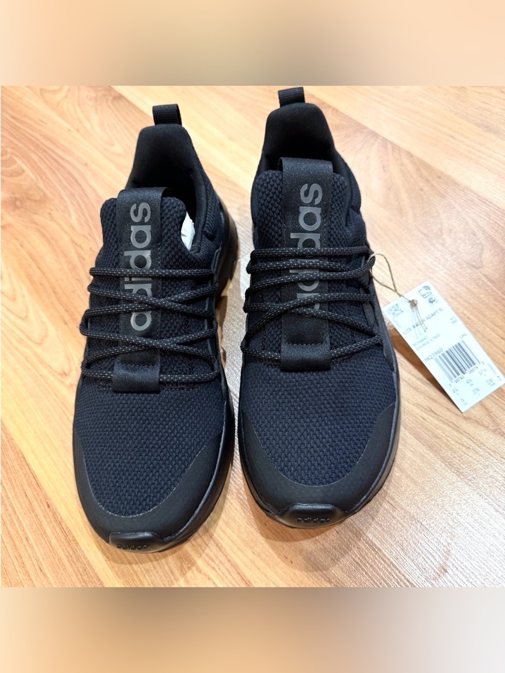 NIB Women’s Adidas Black Athletic Sneakers Running Shoes Runners Sz 5